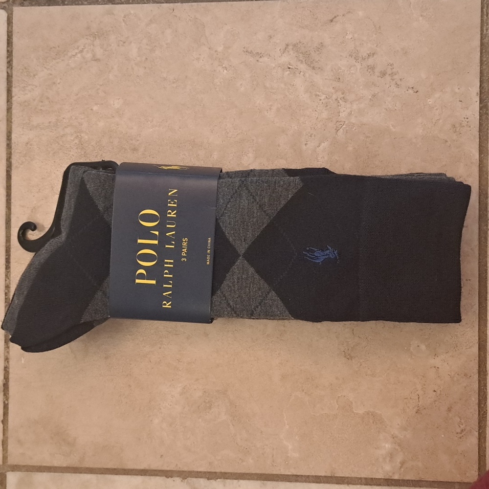 NWT 3 Pack of Men's Polo Ralph Lauren Socks